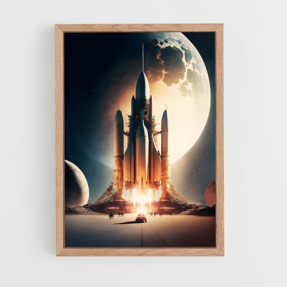 Poster L'Odyssée Spatiale – affiche Missions spatiales (vue 4)